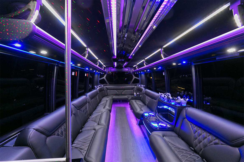 Party Bus Coach 8 Dream Limousines Inc Detroit Party Bus Rental